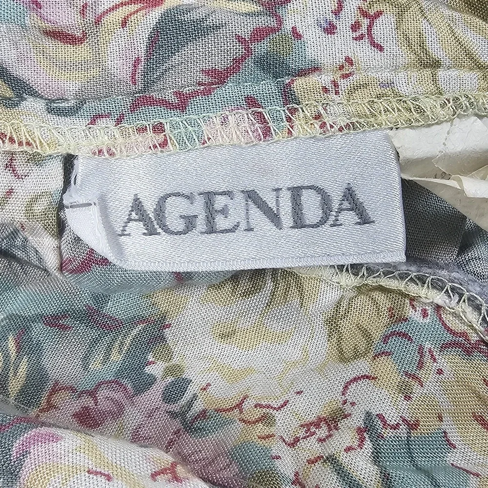Vintage Agenda USA Women's Floral Midi  Romantic Pocket Skirt Size‎ 8
